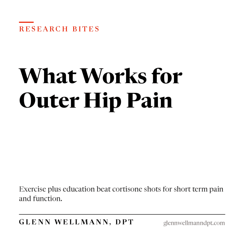 Research Bites: What Actually Works for Pain on the Outside of the&nbsp;Hip?